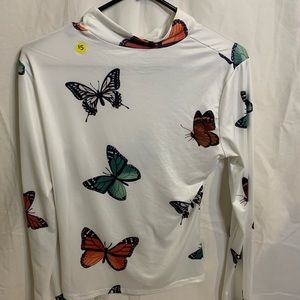 butterfly turtle neck
